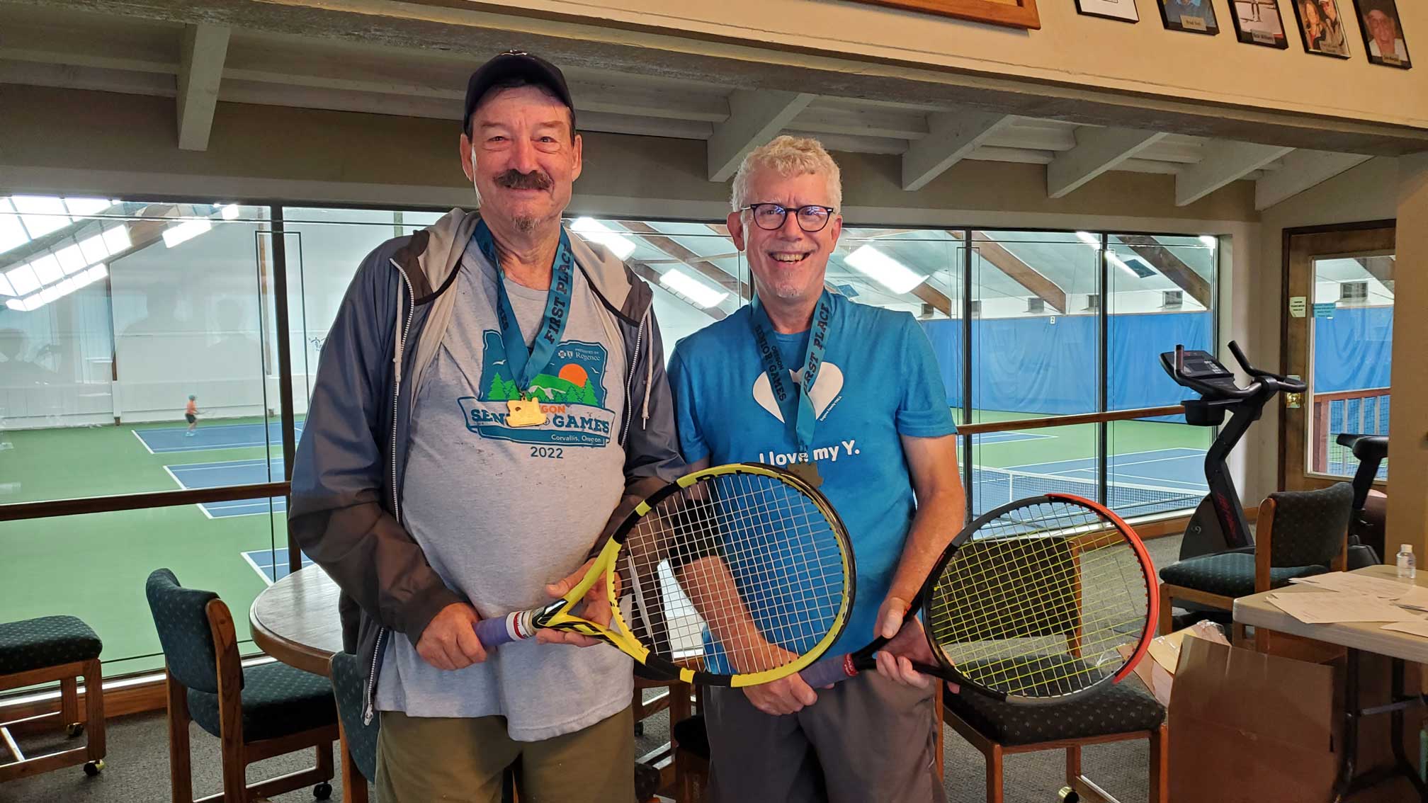 Chris Buchanan and Tom Harburg from Oregon Senior Games