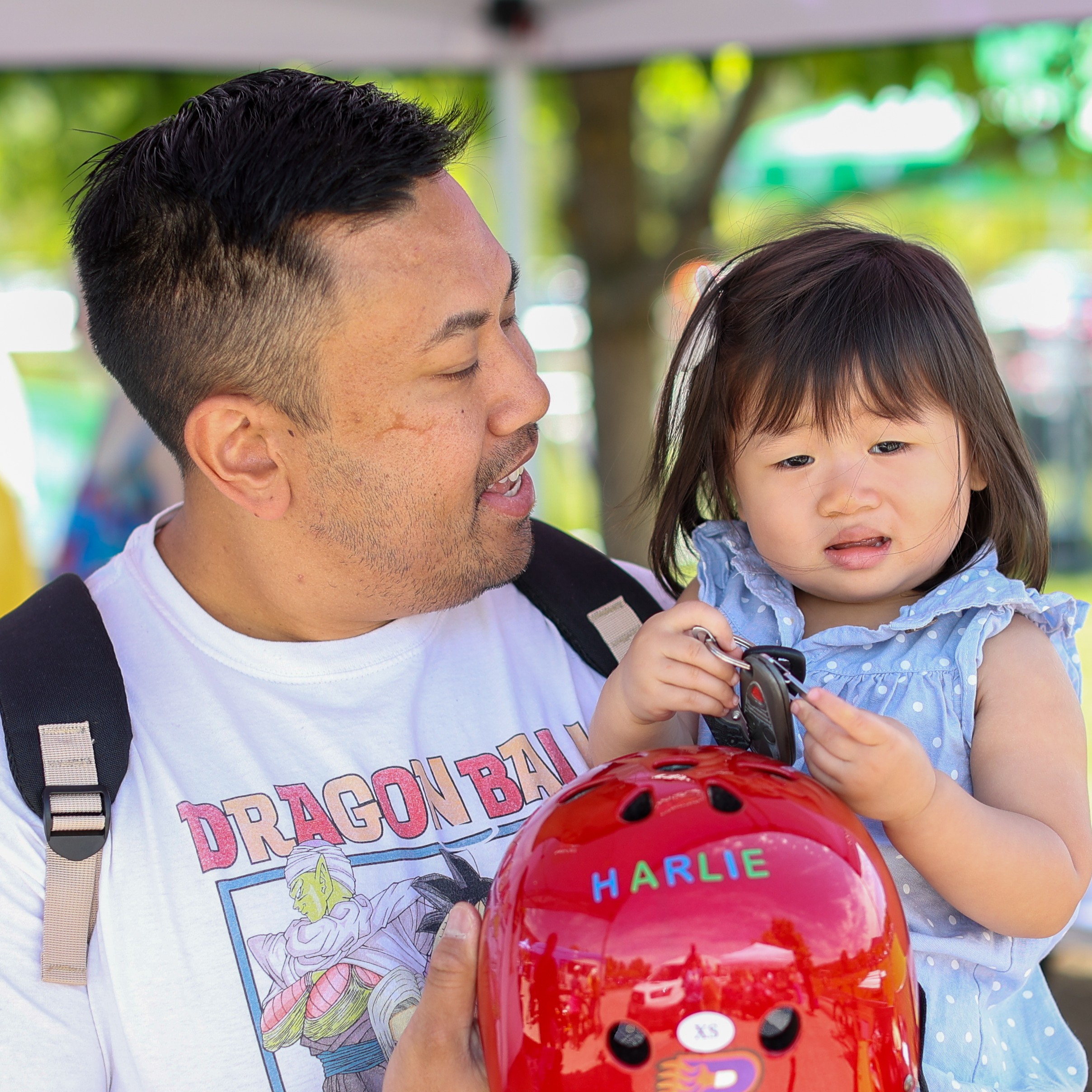 boy jumps on trampoline at Healthy Kids Day event at the Y