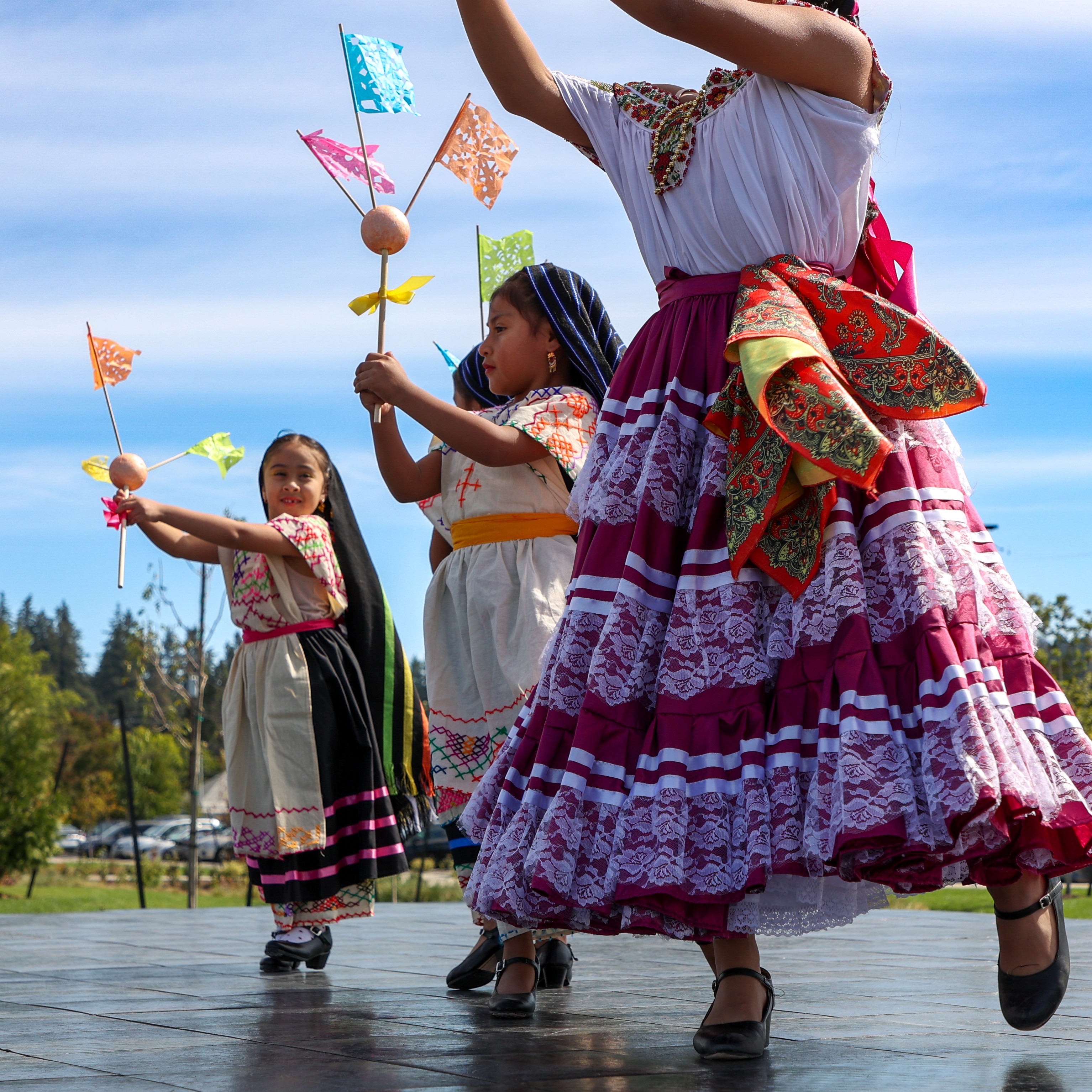 traditional dancing performed at the welcoming festival at the eugene family ymca