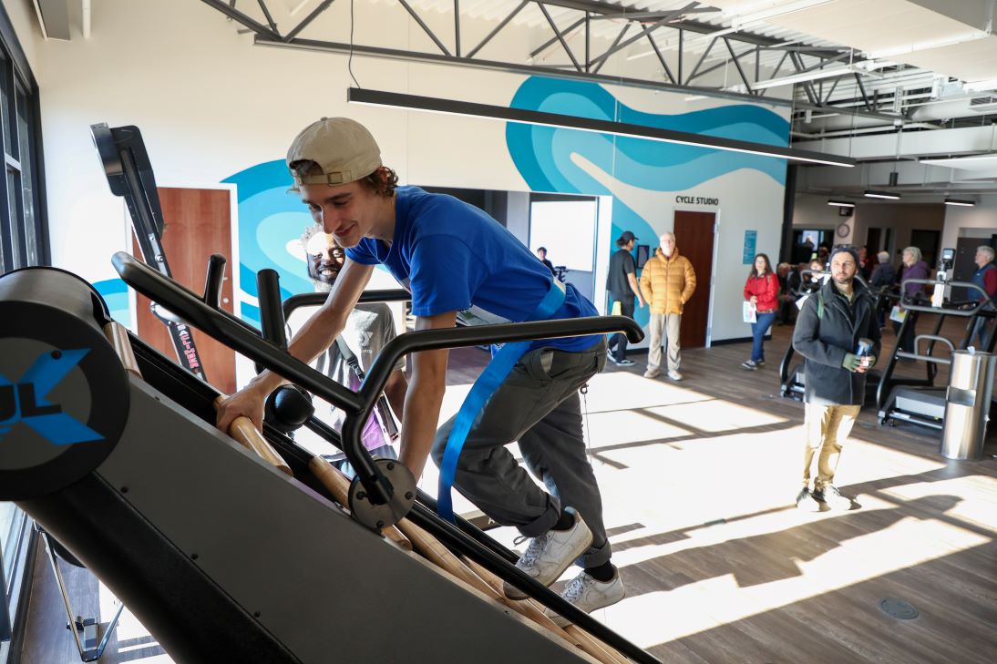 plank, squat, bench press, lift weights, use cardio equipment and more in the wellness center