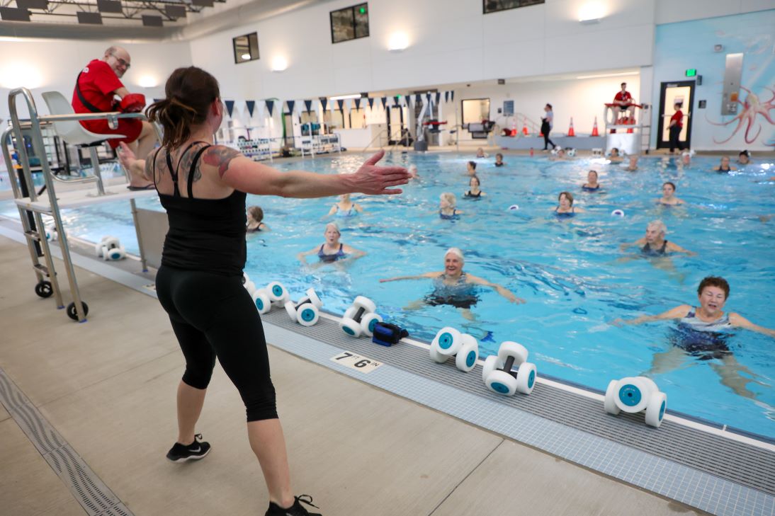 try aqua aerobics or group aqua fitness classes at the new eugene ymca
