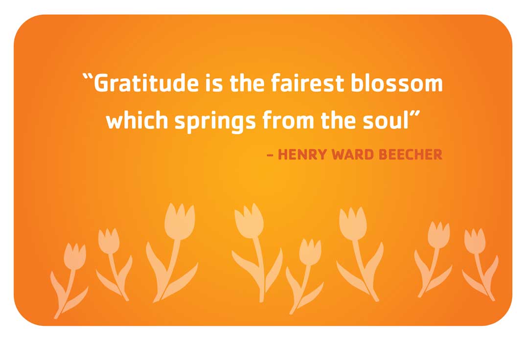 gratitude quote by henry ward beecher