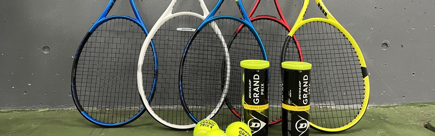 Dunlop Tennis racquets and balls