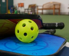 pickleball and paddles
