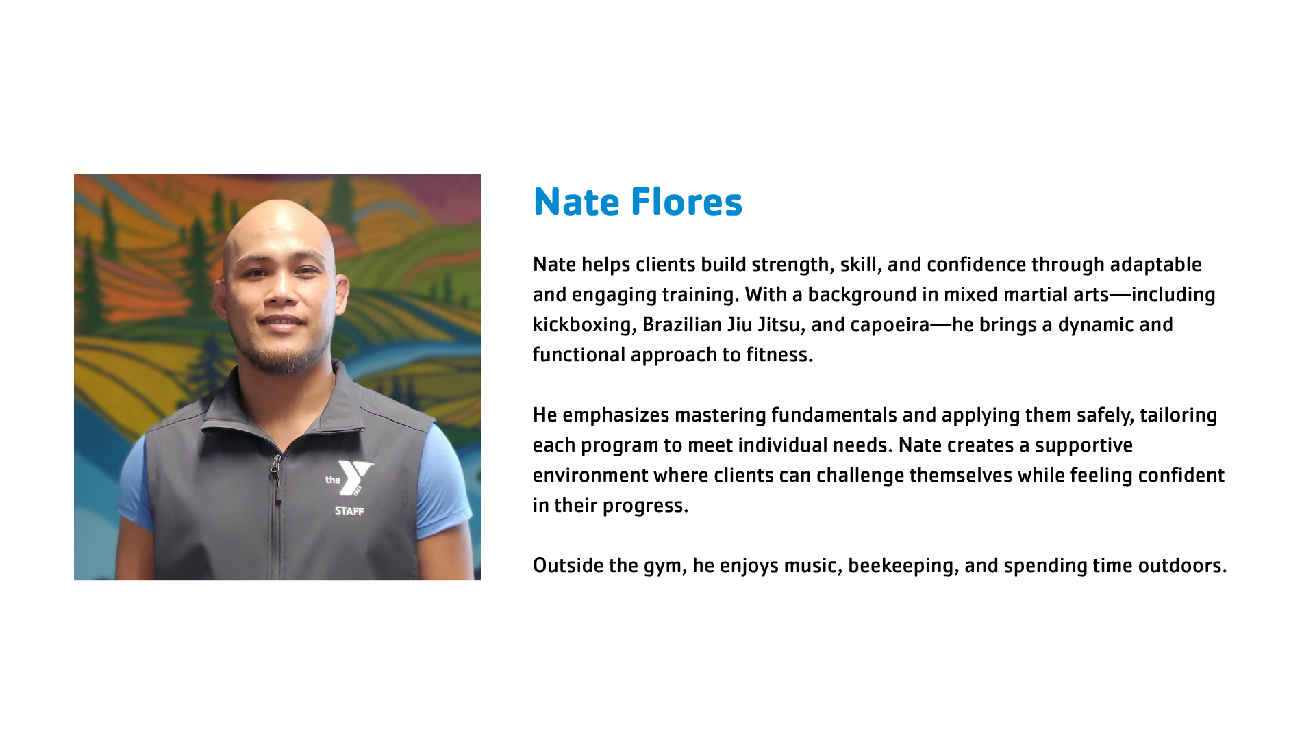 Trainer biography, slide 14