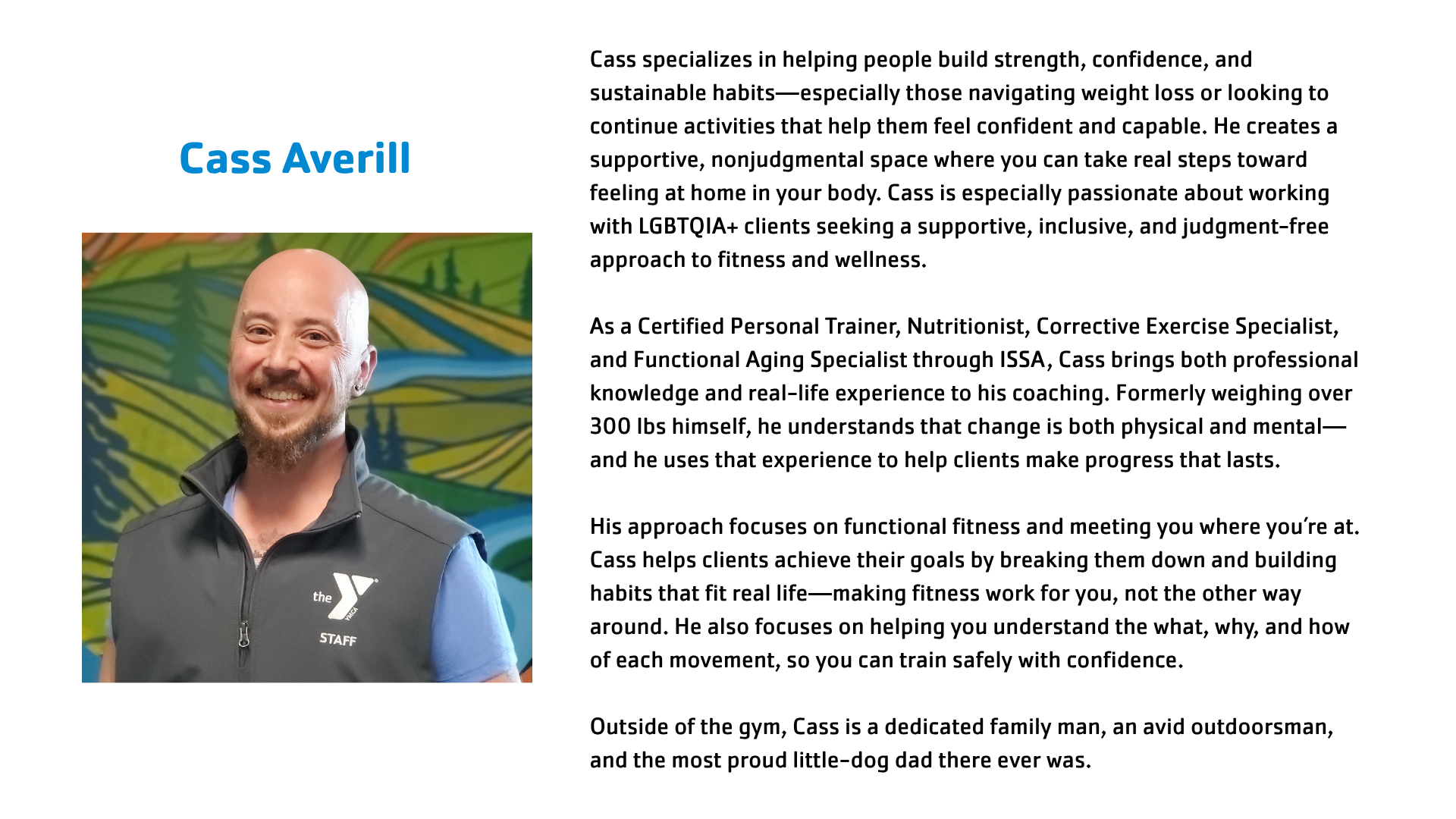 Trainer biography, slide 4