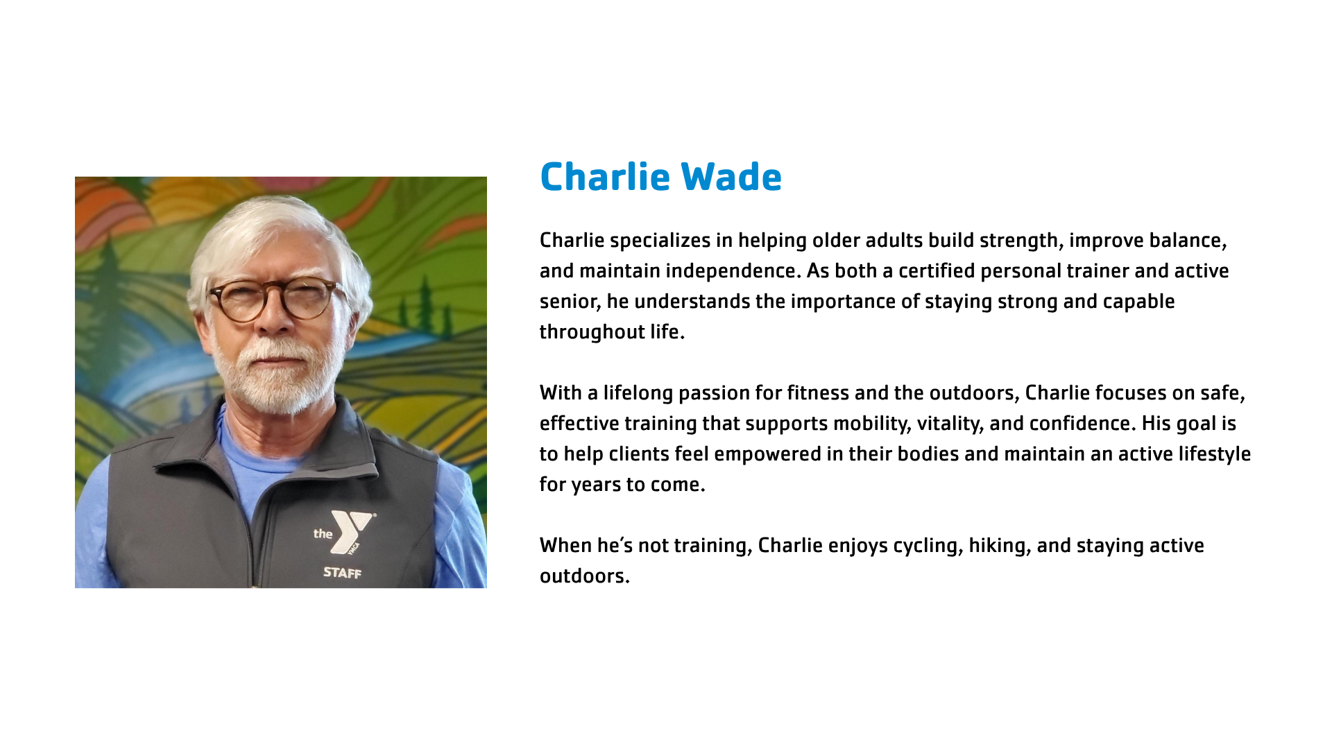Trainer biography, slide 5